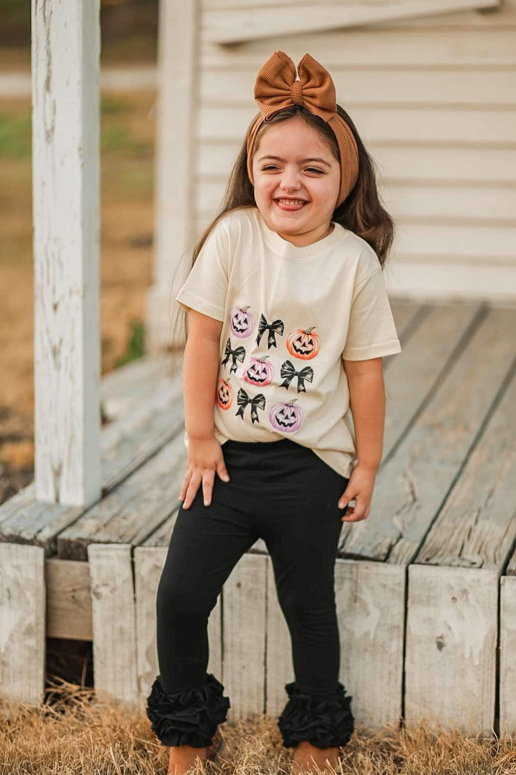 Black Icing Ruffle Leggings