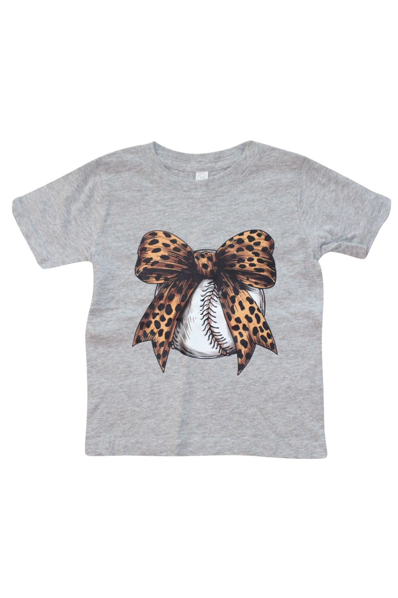 Leopard Baseball Bow Tee