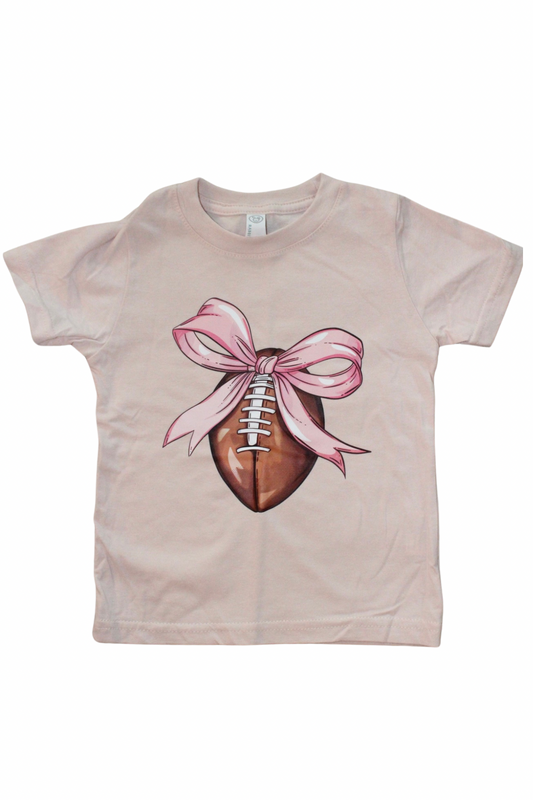 Coquette Football Bow Tee