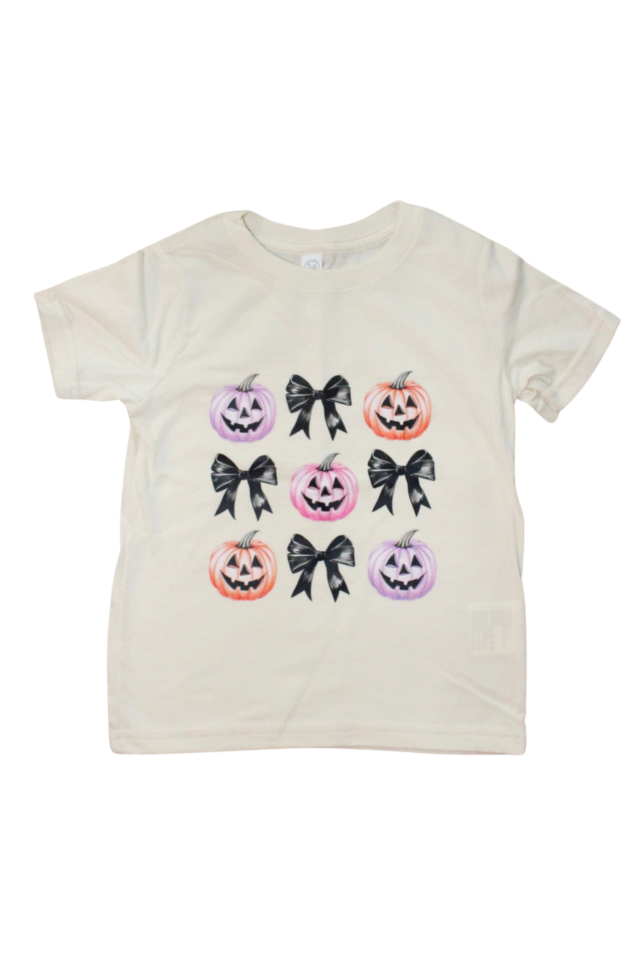 Pastel Pumpkin Bow Tee