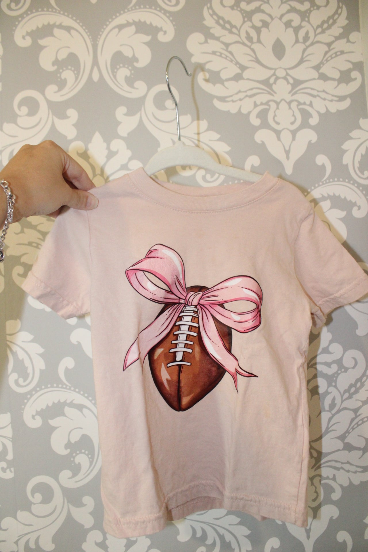 Coquette Football Bow Tee